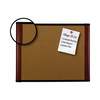 3M Cork Bulletin Board, 48x36, Alum Frame w/Mahogany Wood Grained Finish C4836MY